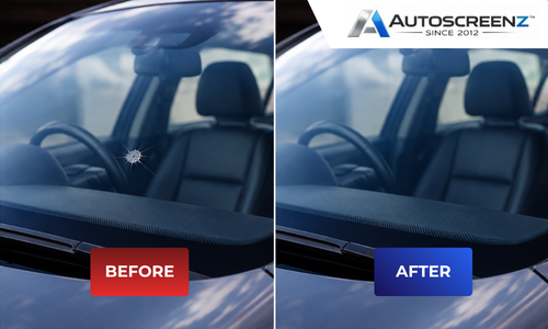Autoscreenz Glass repair before and after 4